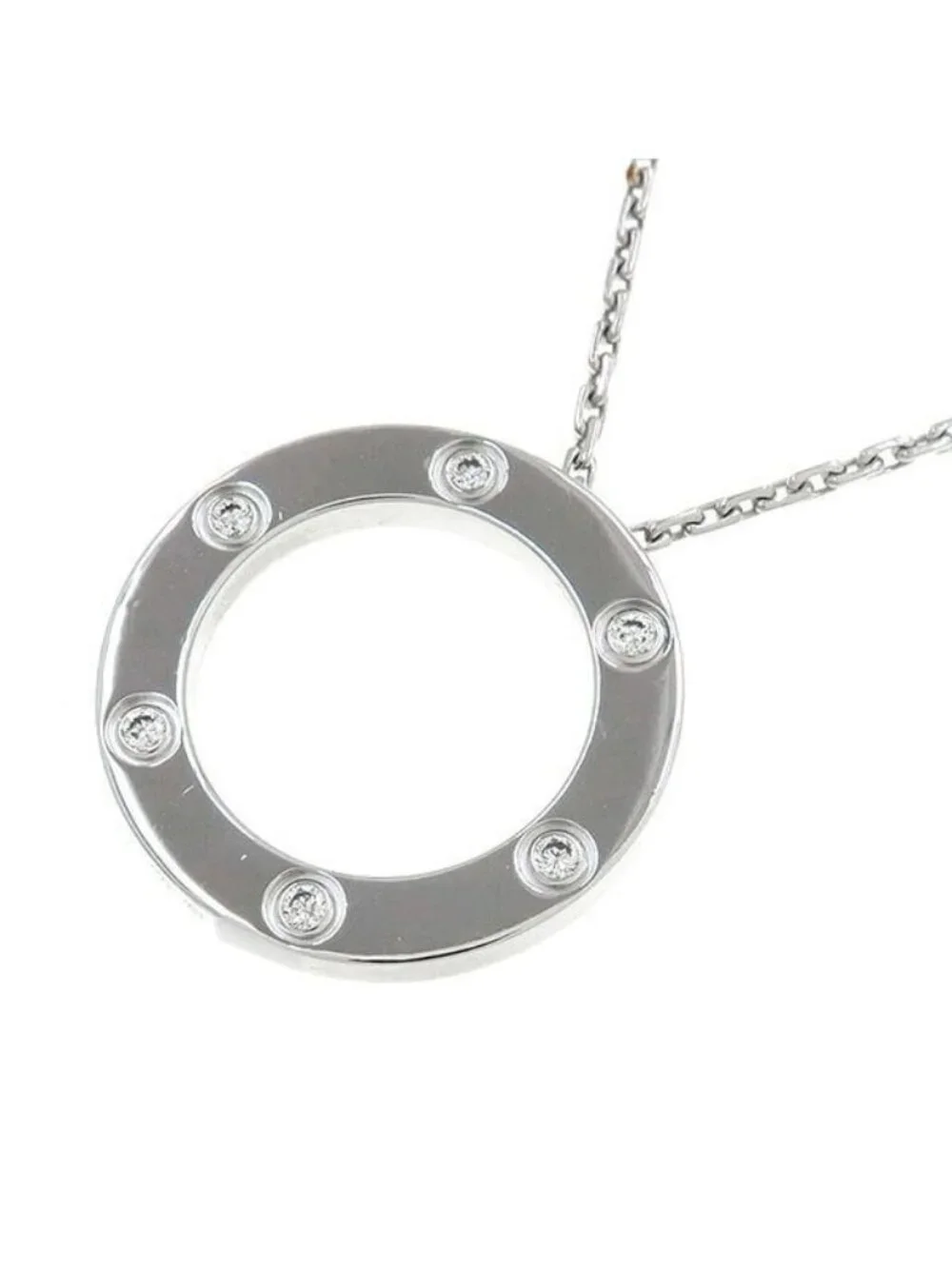 Cartier Love Circle Necklace Diamond
